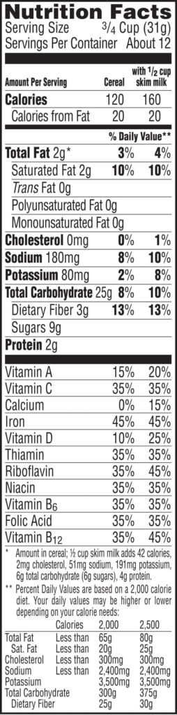 Special K Nutrition Facts Chocolatey Delight Blog Dandk