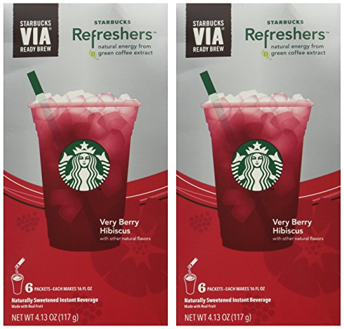 Starbucks VIA Instant Refreshers Very Berry Hibiscus 6 CT Pricepulse