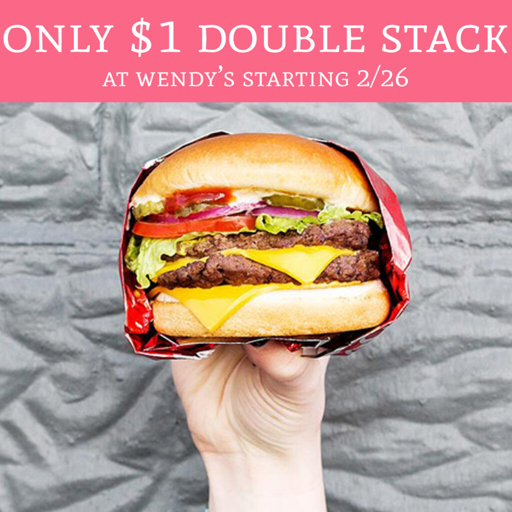 Starting 2 26 Only 1 Double Stack At Wendy s Deal Hunting Babe