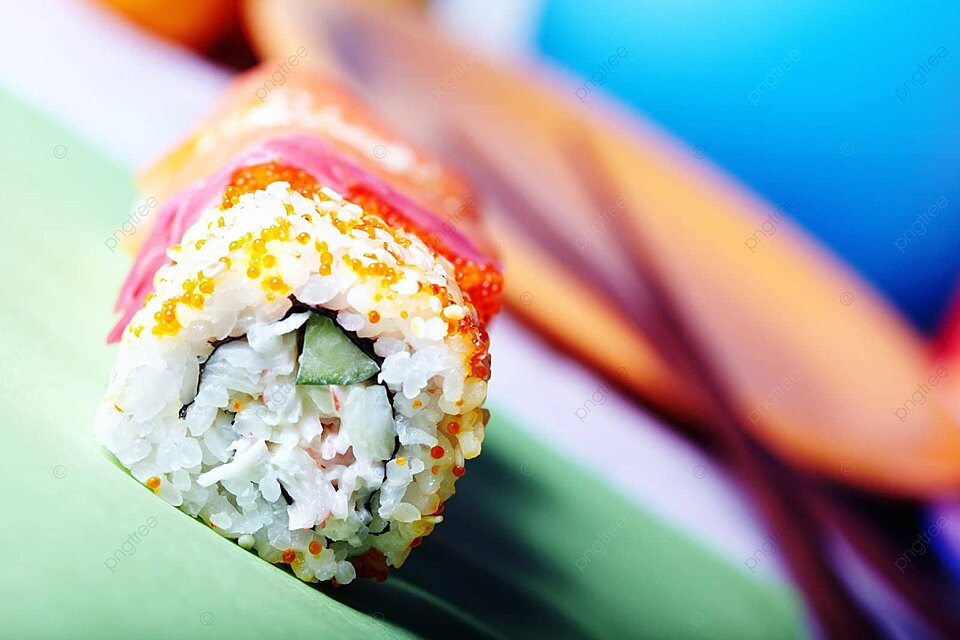 Sushi Maki Nutrition Caviar Photo Background And Picture For Free 