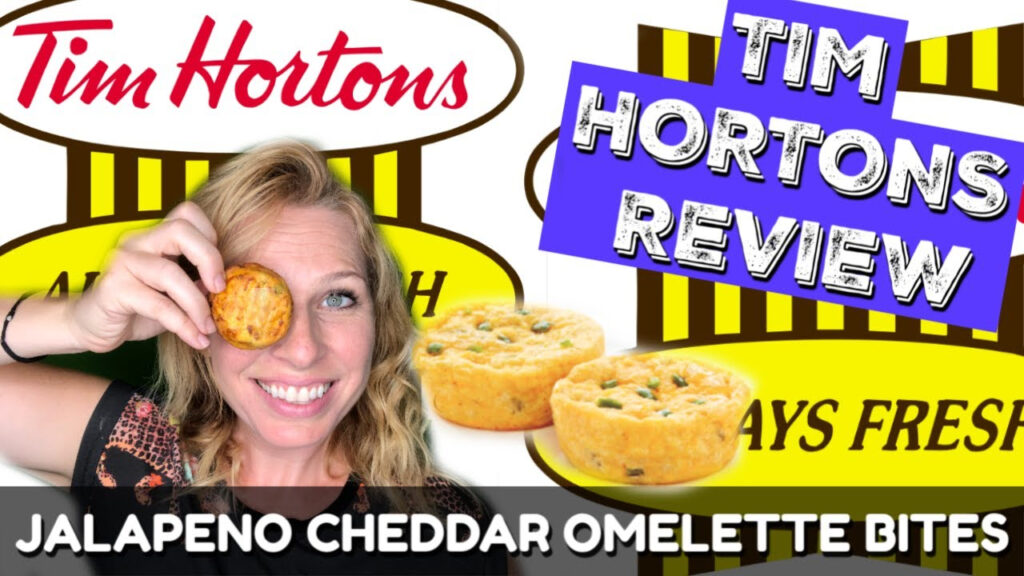 TIM HORTONS REVIEW Cheddar Jalape o Omelette Bites YouTube