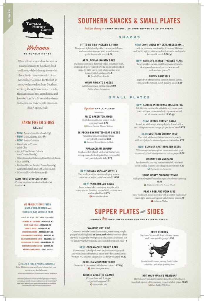 Tupelo Honey Cafe Is Certified Open In Sandy Springs Here s The Menu 