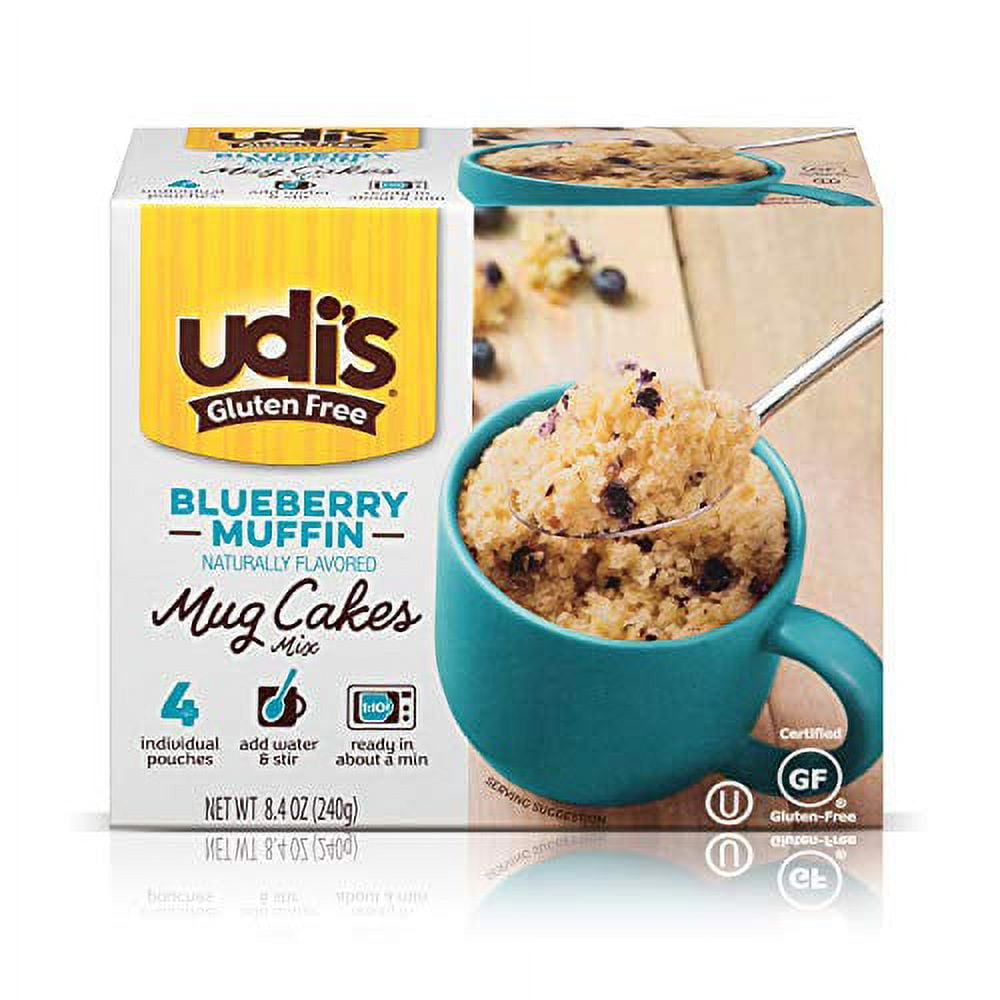 Udi s Gluten Free Blueberry Muffin Mug Cake Mix 8 4 Oz 4 Count 