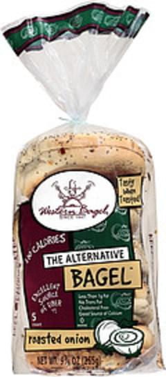 Western Bagel Roasted Onion Sliced Bagels 10 Oz Nutrition 